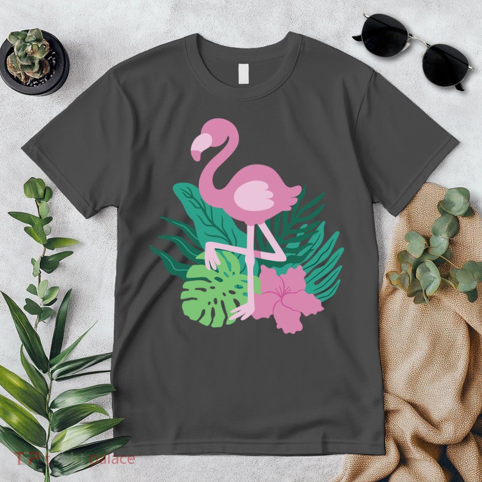 Tropical Flamingo Premium T-Shirt