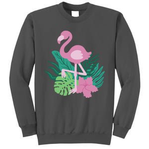 Tropical Flamingo Tall Sweatshirt