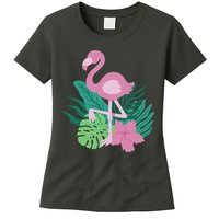 Tropical Flamingo Womens T-Shirt