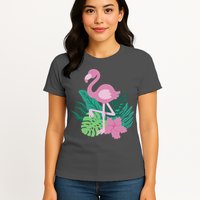 Tropical Flamingo Womens T-Shirt