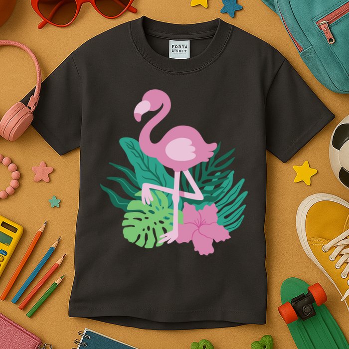 Tropical Flamingo Kids T-Shirt