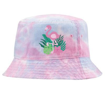 Tropical Flamingo Tie-Dyed Bucket Hat