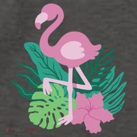 Tropical Flamingo Vector Backpack