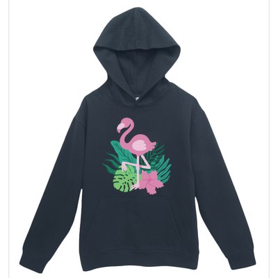 Tropical Flamingo Urban Pullover Hoodie