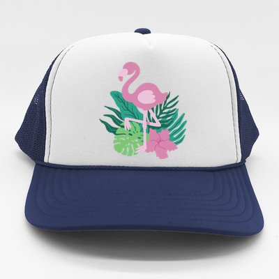 Tropical Flamingo Trucker Hat