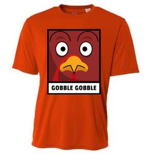 Thanksgiving Funny Turkey Gobble Gobble Gift Cooling Performance Crew T-Shirt