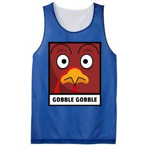 Thanksgiving Funny Turkey Gobble Gobble Gift Mesh Reversible Basketball Jersey Tank