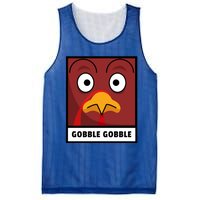 Thanksgiving Funny Turkey Gobble Gobble Gift Mesh Reversible Basketball Jersey Tank