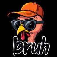 Turkey Face Thanksgiving Bruh Flexfit Unipanel Trucker Cap