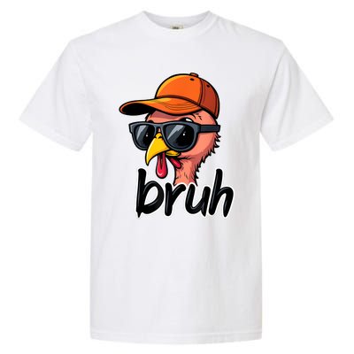 Turkey Face Thanksgiving Bruh Garment-Dyed Heavyweight T-Shirt