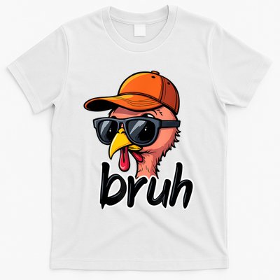 Turkey Face Thanksgiving Bruh T-Shirt