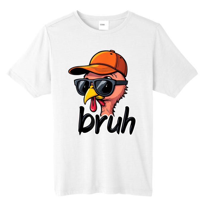 Turkey Face Thanksgiving Bruh Tall Fusion ChromaSoft Performance T-Shirt