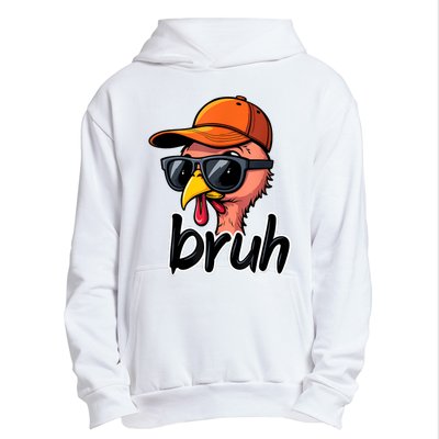 Turkey Face Thanksgiving Bruh Urban Pullover Hoodie