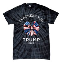 Teachers For Trump 2024 Us Presidential Election Campaign Tie-Dye T-Shirt