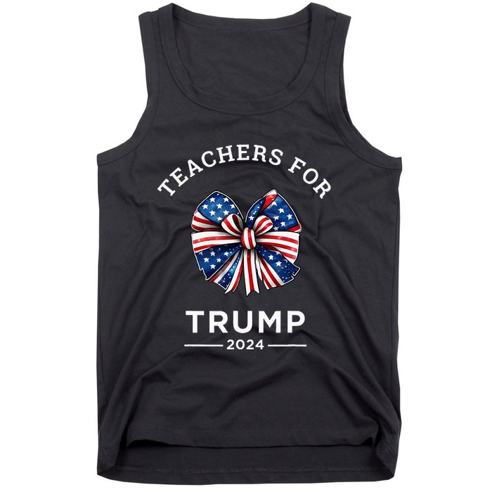 Teachers For Trump 2024 Us Presidential Election Campaign Tank Top