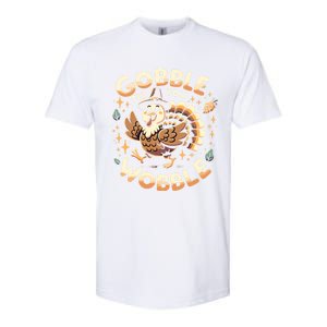 Thanksgiving Funny Turkey Gobble Till You Wobble Gift Softstyle CVC T-Shirt