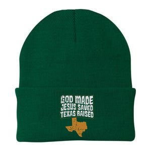 Texas For Texans God Made Jesus Saved Texas Raised Knit Cap Winter Beanie