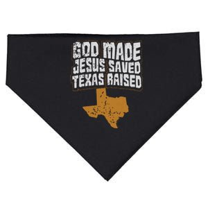 Texas For Texans God Made Jesus Saved Texas Raised USA-Made Doggie Bandana