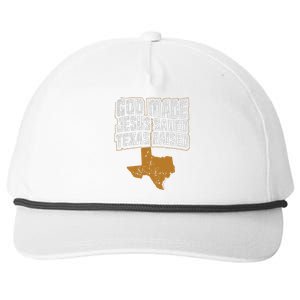 Texas For Texans God Made Jesus Saved Texas Raised Snapback Five-Panel Rope Hat