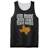 Texas For Texans God Made Jesus Saved Texas Raised Mesh Reversible Basketball Jersey Tank