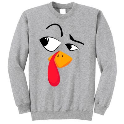 Turkey Face Tees Adult Funny Halloween Thanksgiving Sweatshirt