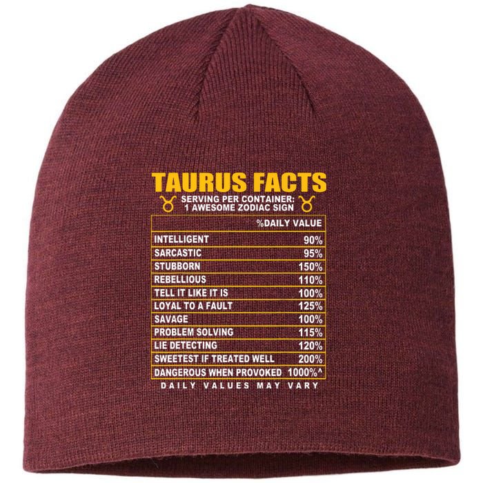 Taurus Facts Sustainable Beanie