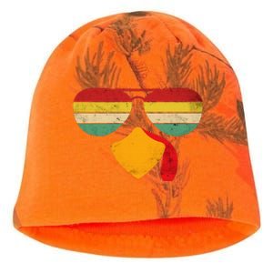 Turkey Face Thanksgiving Sunglasses Kati - Camo Knit Beanie