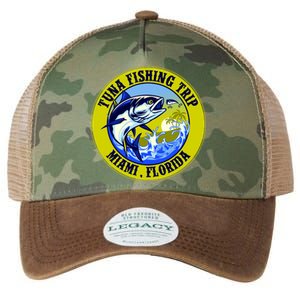 Tuna Fishing Trip Miami Florida Legacy Tie Dye Trucker Hat