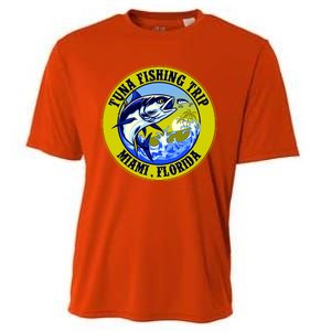 Tuna Fishing Trip Miami Florida Cooling Performance Crew T-Shirt