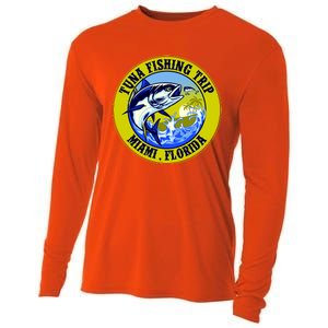 Tuna Fishing Trip Miami Florida Cooling Performance Long Sleeve Crew