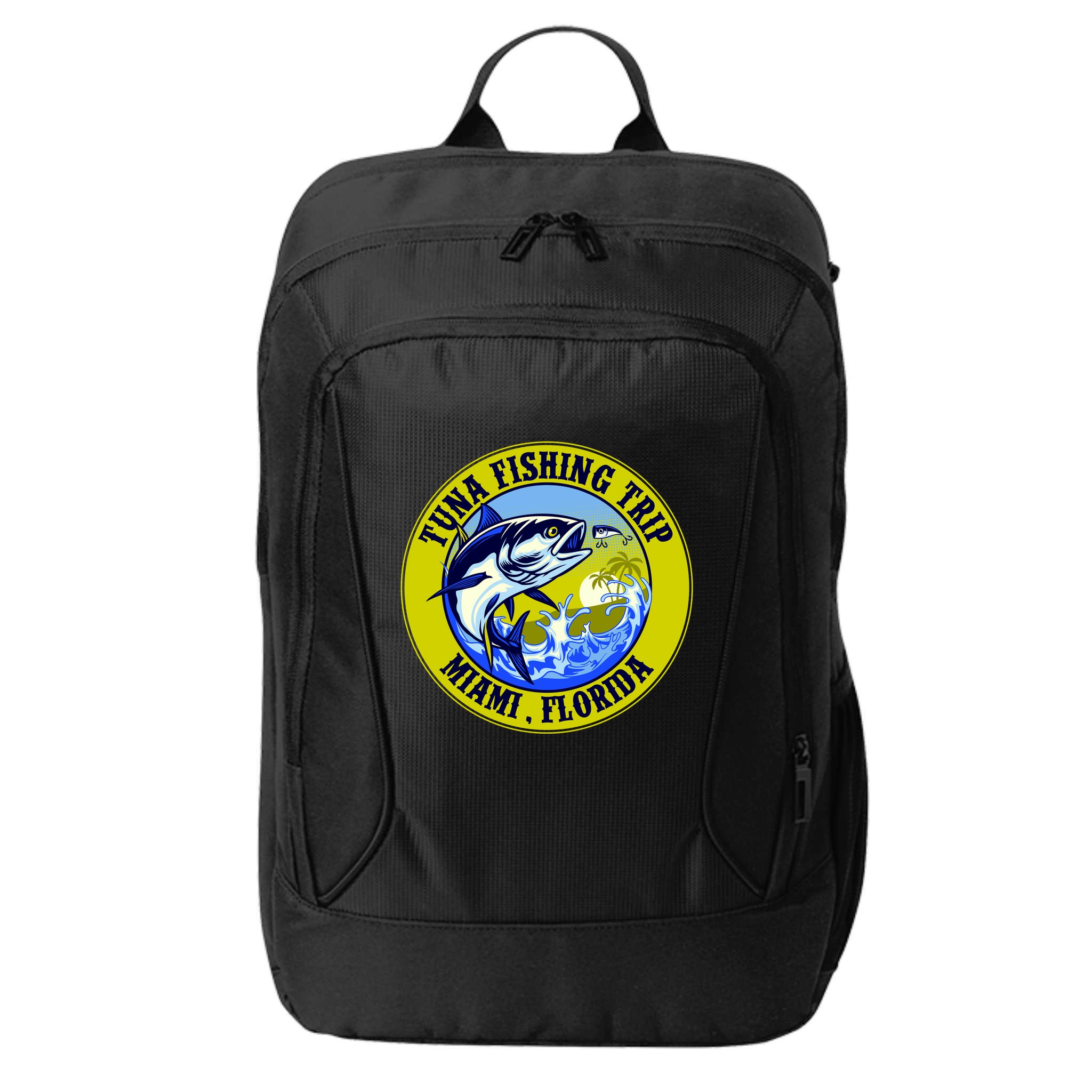 Tuna Fishing Trip Miami Florida City Backpack
