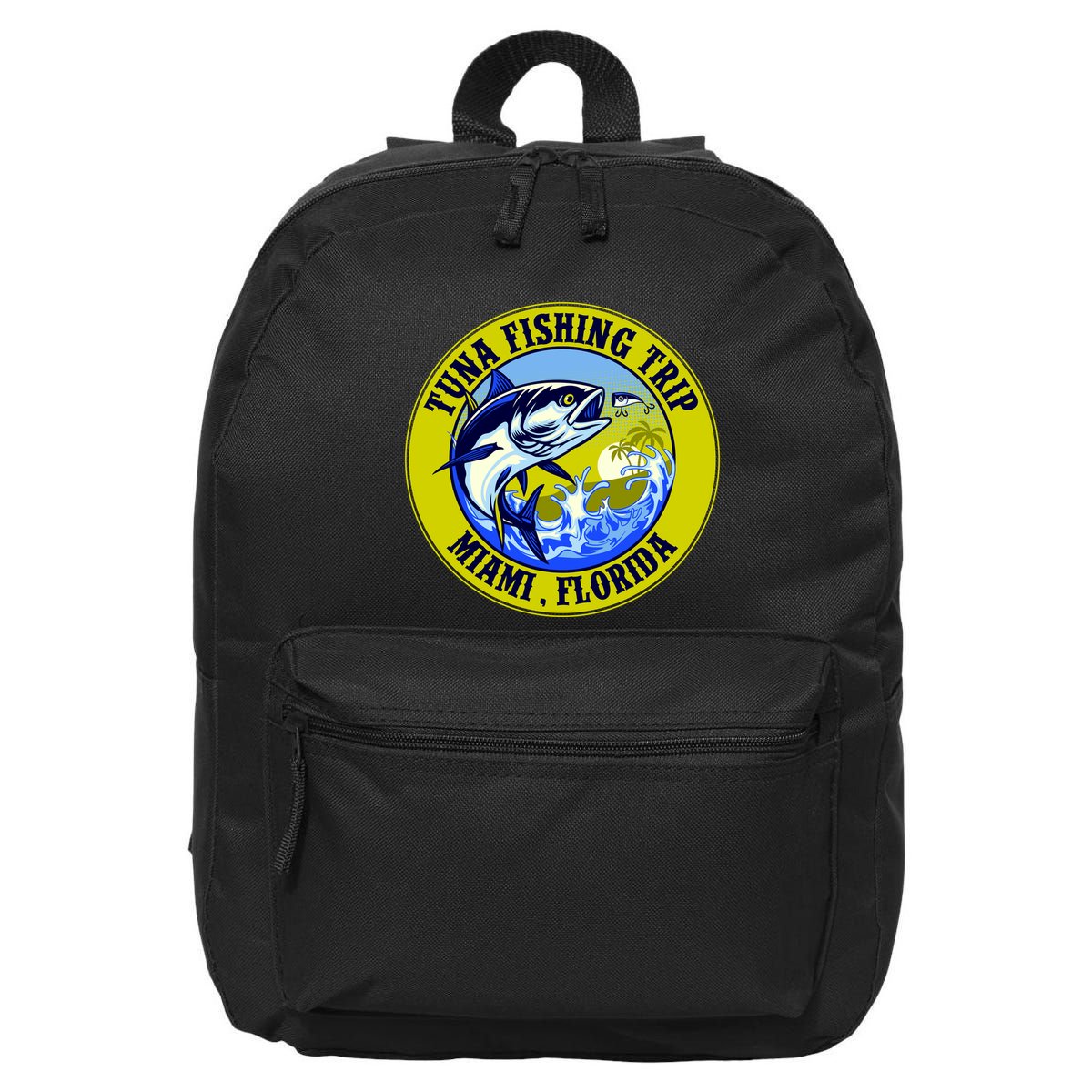 Tuna Fishing Trip Miami Florida 16 in Basic Backpack