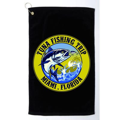 Tuna Fishing Trip Miami Florida Golf Towel