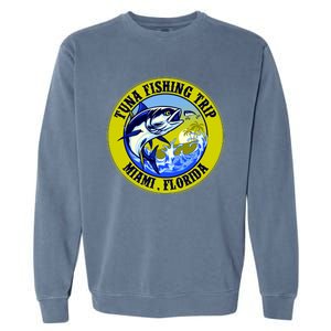 Tuna Fishing Trip Miami Florida Garment-Dyed Sweatshirt