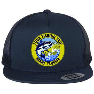 Tuna Fishing Trip Miami Florida Flat Bill Trucker Hat