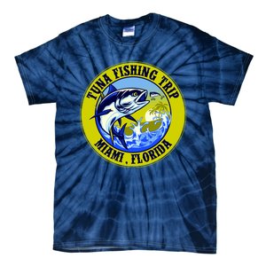 Tuna Fishing Trip Miami Florida Tie-Dye T-Shirt