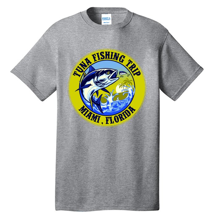 Tuna Fishing Trip Miami Florida Tall T-Shirt