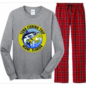 Tuna Fishing Trip Miami Florida Long Sleeve Pajama Set