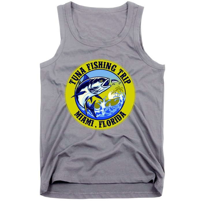 Tuna Fishing Trip Miami Florida Tank Top