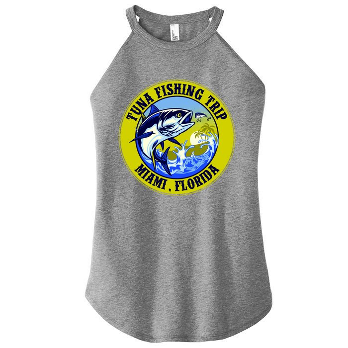 Tuna Fishing Trip Miami Florida Women's Perfect Tri Rocker Tank