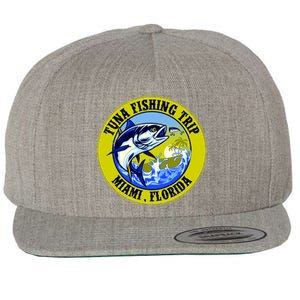 Tuna Fishing Trip Miami Florida Wool Snapback Cap