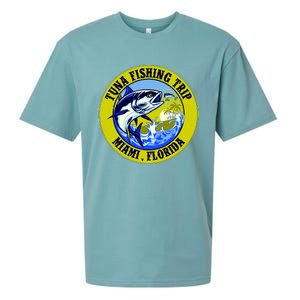 Tuna Fishing Trip Miami Florida Sueded Cloud Jersey T-Shirt