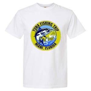 Tuna Fishing Trip Miami Florida Garment-Dyed Heavyweight T-Shirt