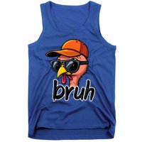 Turkey Face Thanksgiving Bruh Man Turkey Tank Top