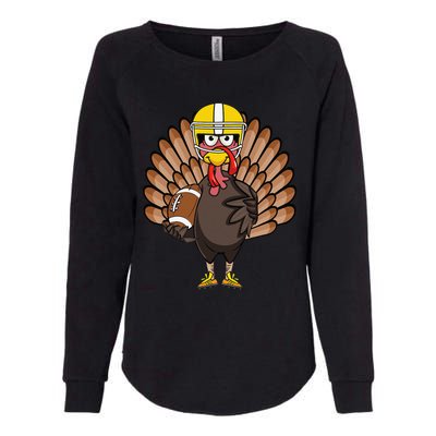 Turkey Football Thanksgiving Turkey Bowl Gift Womens California Wash Sweatshirt