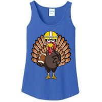 Turkey Football Thanksgiving Turkey Bowl Gift Ladies Essential Tank