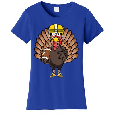 Turkey Football Thanksgiving Turkey Bowl Gift Women's T-Shirt