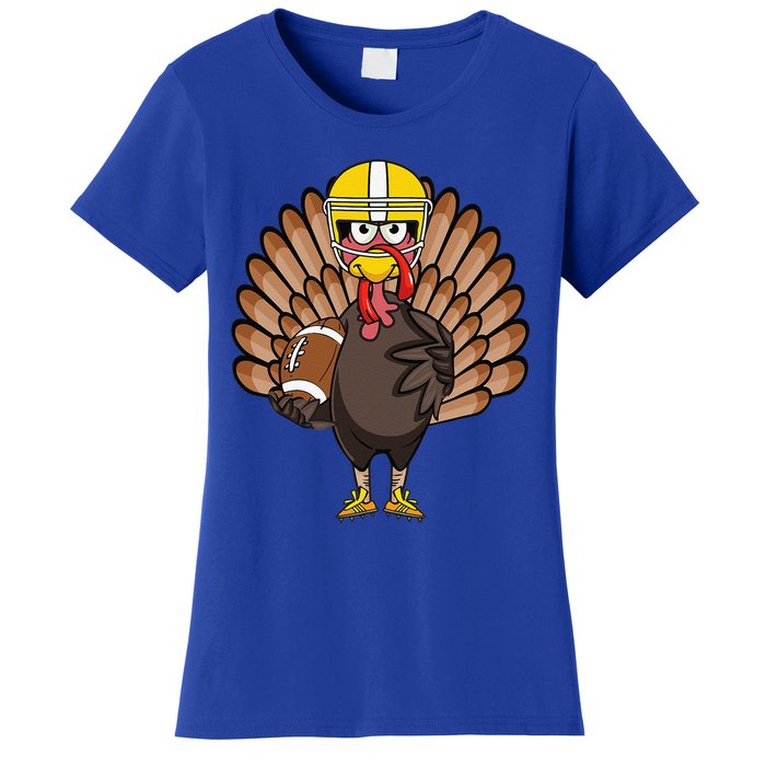 Turkey Football Thanksgiving Turkey Bowl Gift Women's T-Shirt