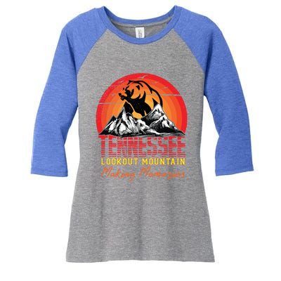 Tennessee Family Trip Making Memories Lookout Mountain Gift Women's Tri-Blend 3/4-Sleeve Raglan Shirt