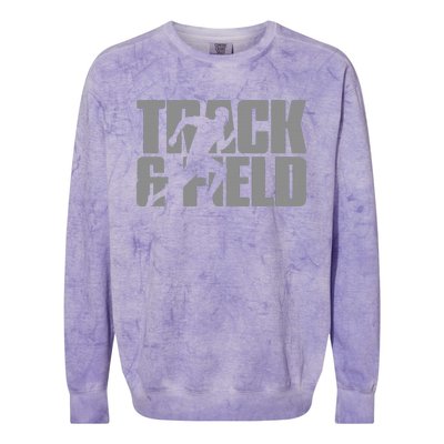 Track & Field Themed Colorblast Crewneck Sweatshirt